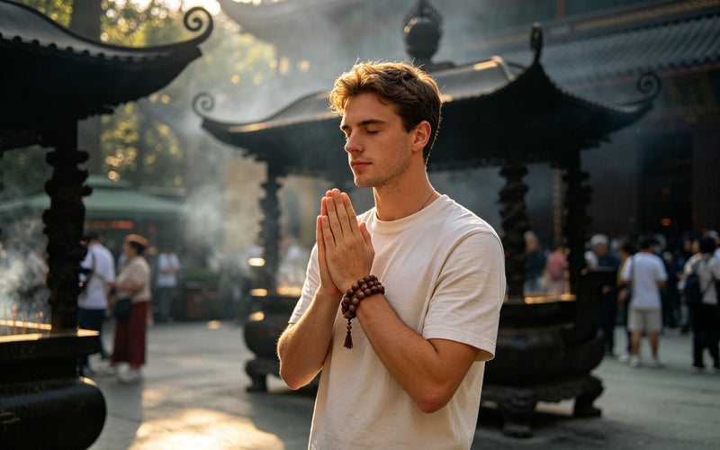Prayer with 18-Seed Bracelet