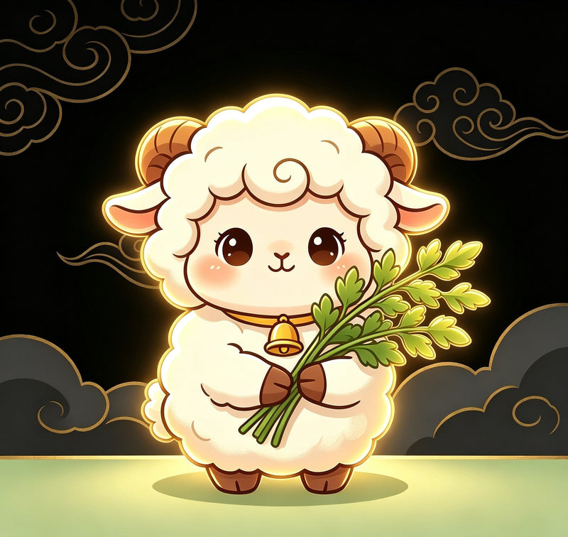 Mild Grace & Harmonious Blessing Chinese Zodiac Goat: Ancient Legend🐑