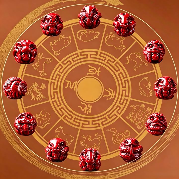 Personalized Chinese Zodiac Cinnabar Bracelet with Guardian Buddha