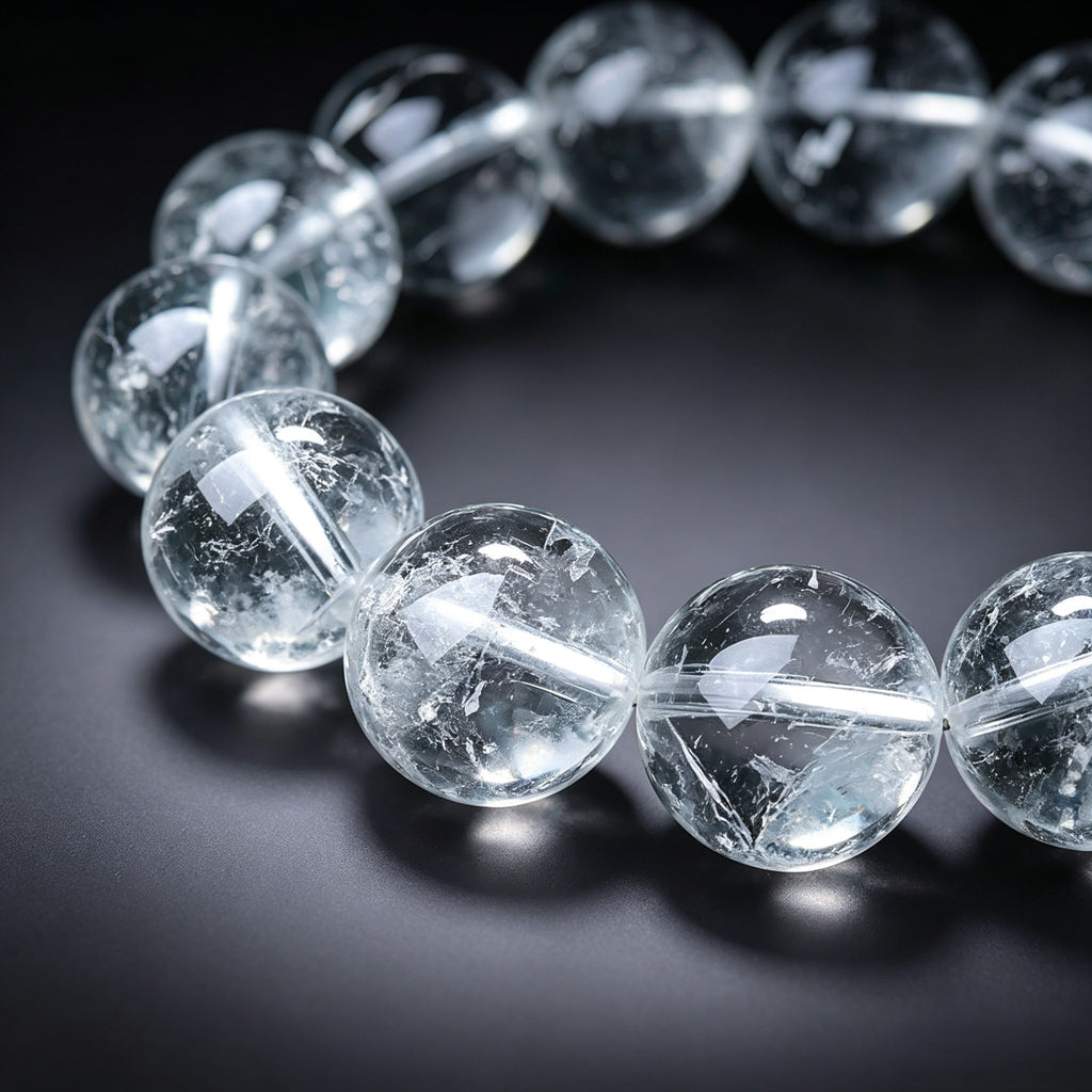 White Crystal Bracelet | Natural Stone Jewelry for Balance & Style