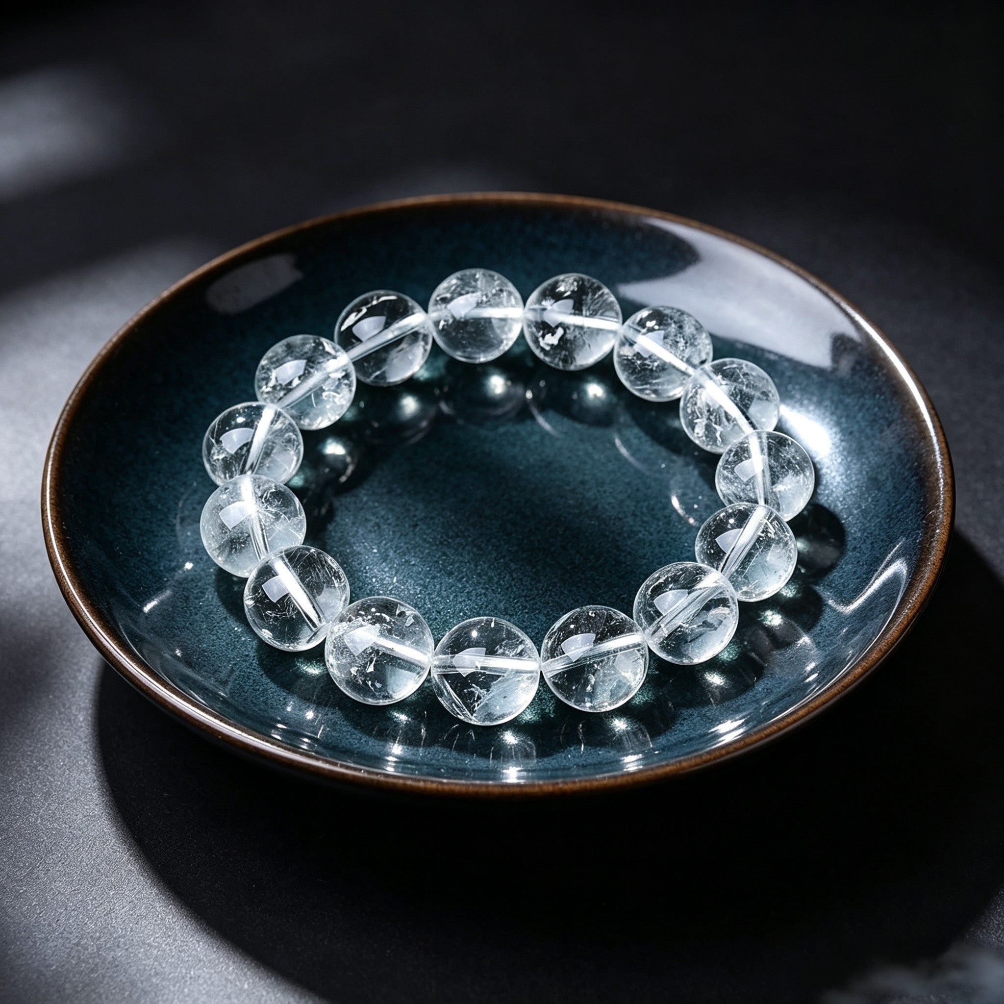 White Crystal Bracelet | Natural Stone Jewelry for Balance & Style