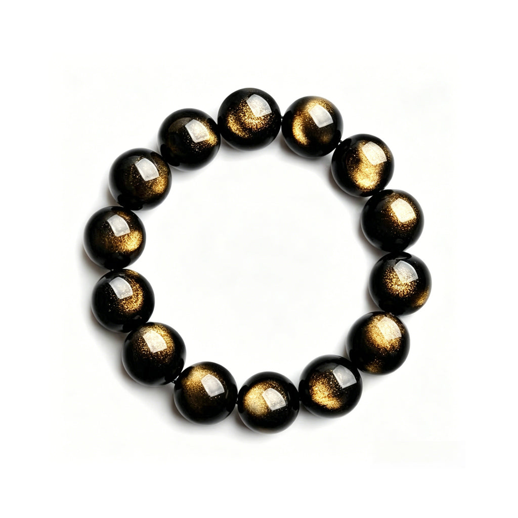 Gold Obsidian Bracelet