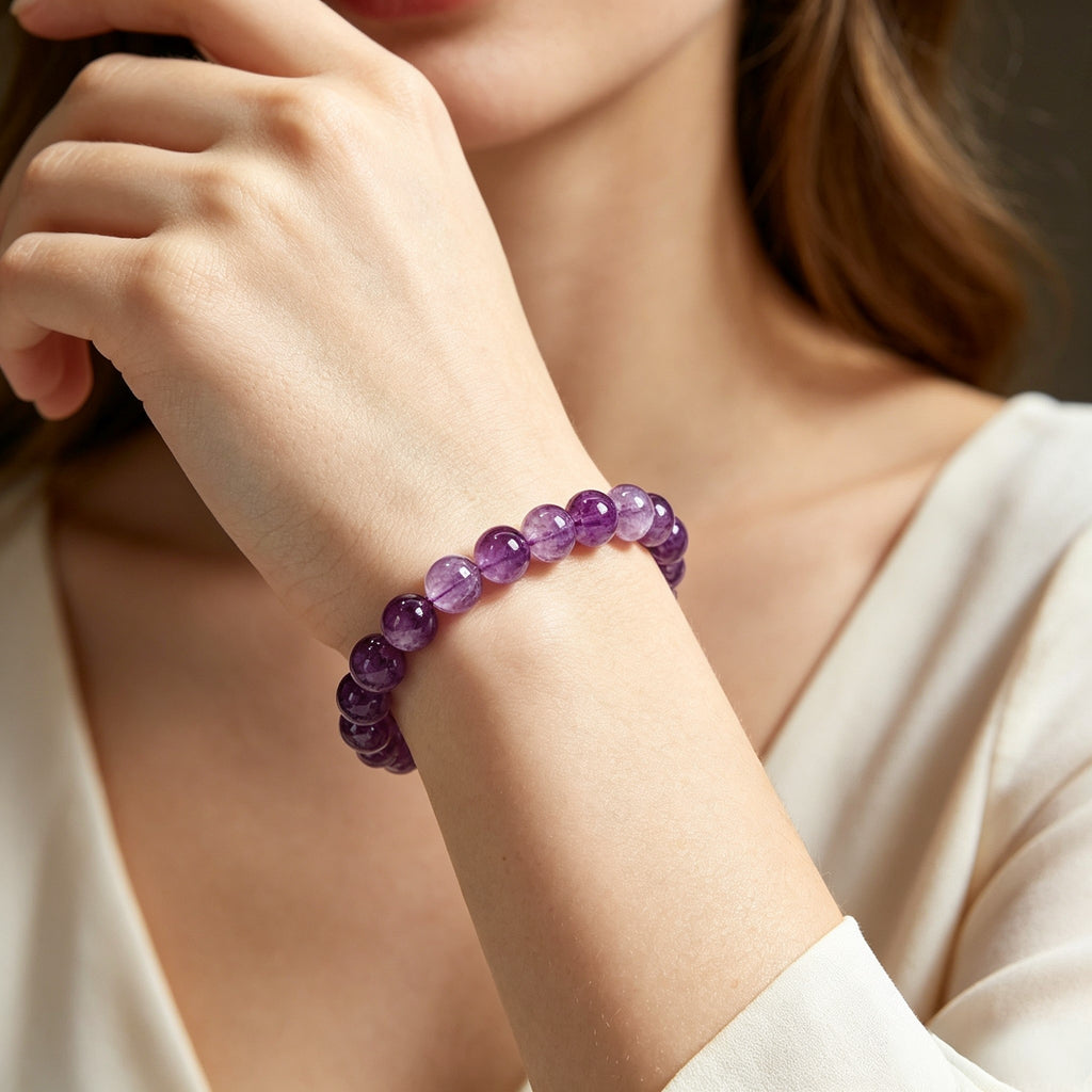 Amethyst Bracelet | Natural Purple Gemstone Jewelry with Meaning