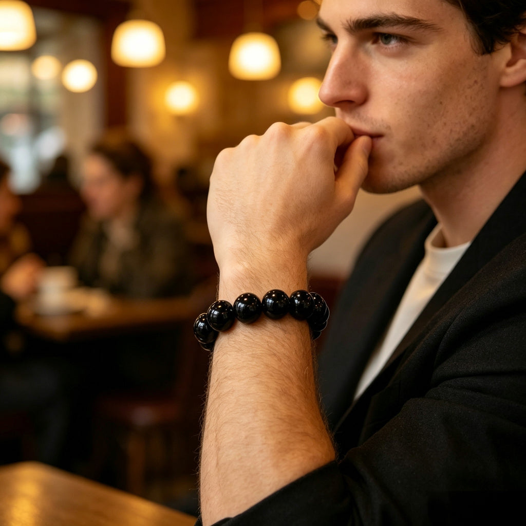 Black Obsidian Protection Bracelet | Natural Stone Energy Jewelry