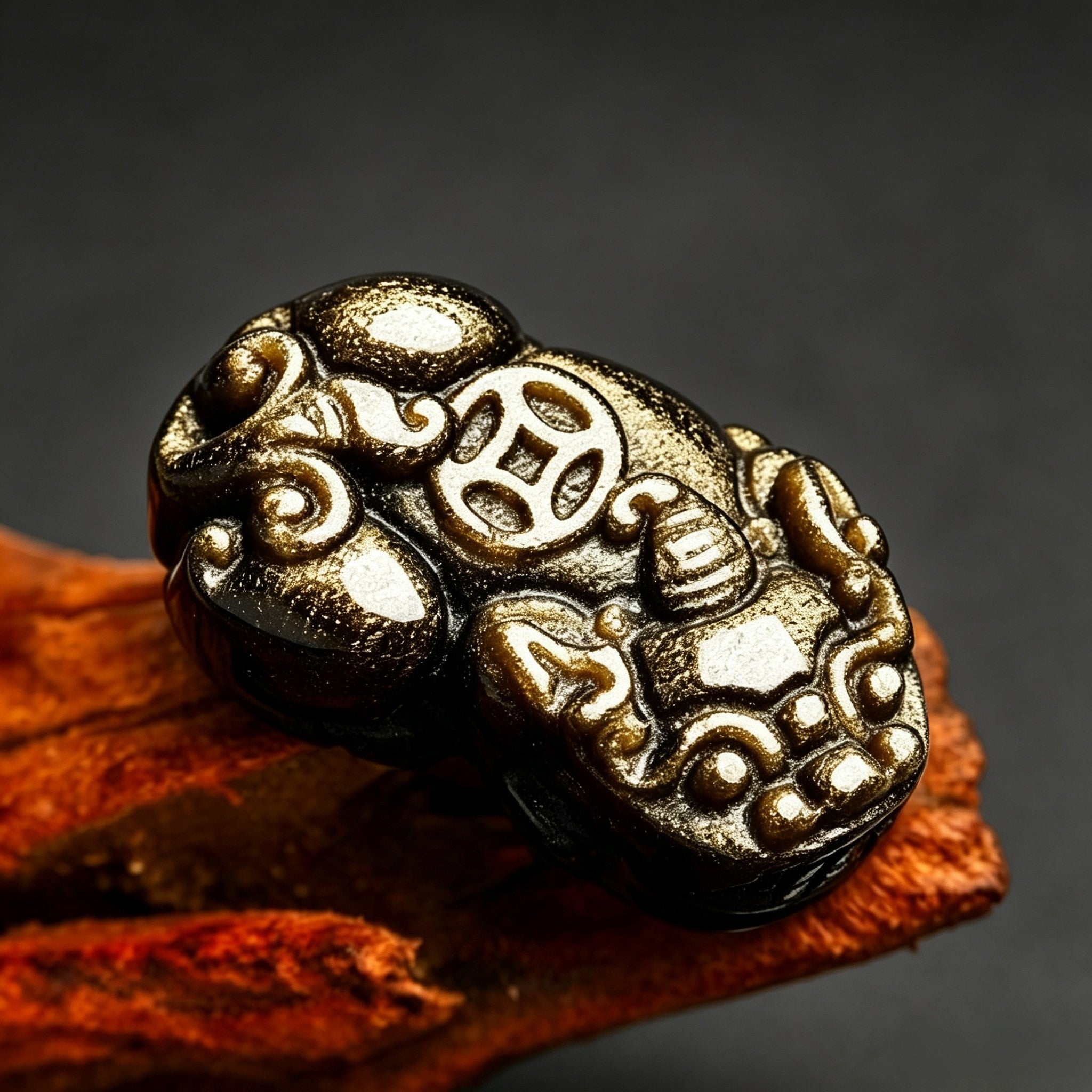 Pixiu Golden Obsidian Bracelet | Chinese Symbolic Gemstone Jewelry